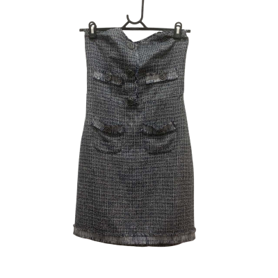 Bettina Liano - Womens  Size 8 Mini Dress Grey 