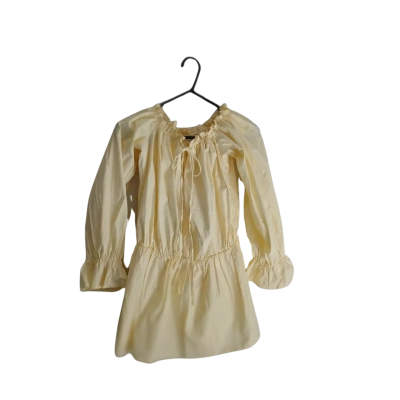 Beginning Boutique Women's Size 14 Babydoll Dress/Top Lemon