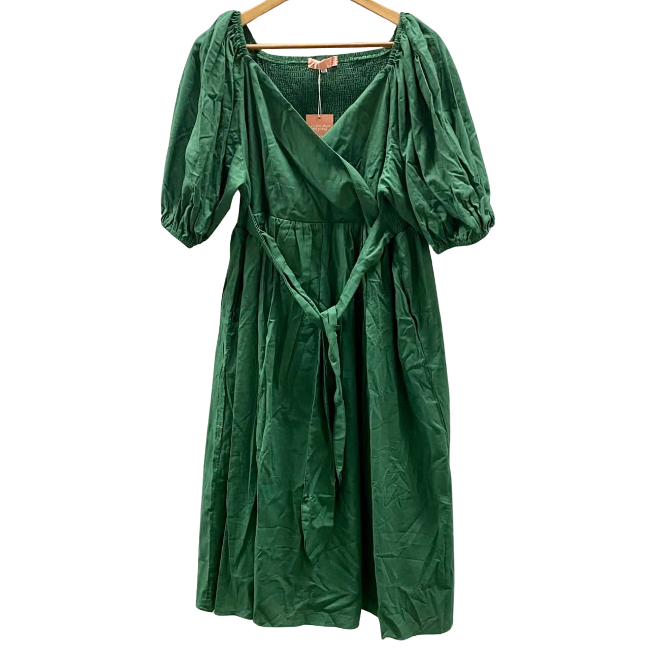 LACEY AND GLORIA New with Tags Womens Size XXL Short Sleeve Dress Green (s)