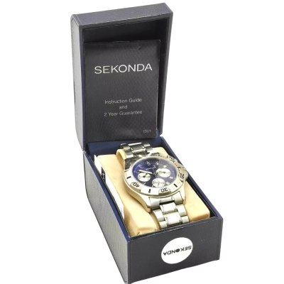 Sekonda Watch In Original Box With Paperwork Untested/Needs Battery