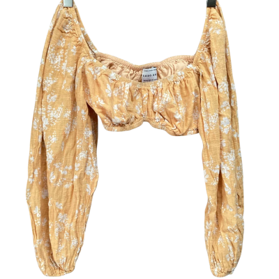 Sabo Skirt crop long sleeve Size S Mustard / White / Yellow 