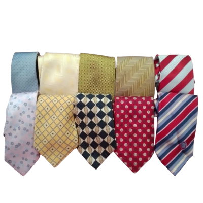 Bundle of 10 Mens Silk Ties