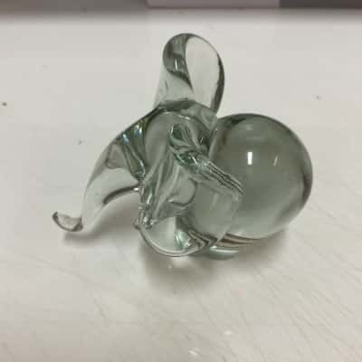 Handmade Ngwenya Glass Kingdom of Swaziland Elephant 