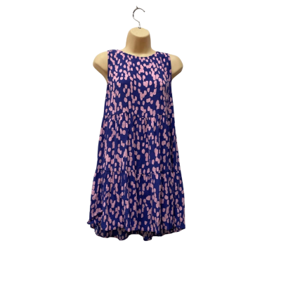 Mister Zimi Womens  Size 10 Mini / Sleeveless Dress  Blue / Pink  