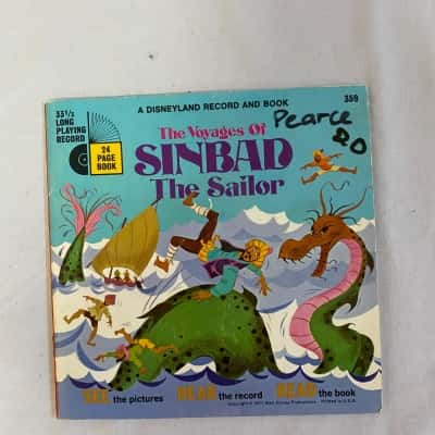 Disneyland Record and Book "The Voyages of Sinbad the Sailor"