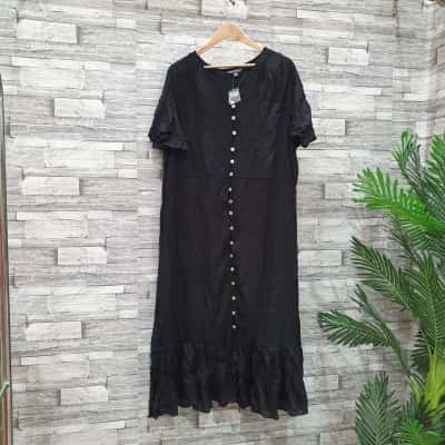 Autograph Womens  Size 24 Maxi Dress Black  