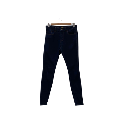 Lee Womens  Size 11  Tapered Leg Jeans Dark Blue, Zips