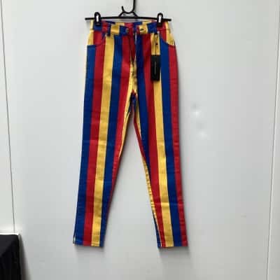  Womens  Size XS Skinny Leg Pants Multicoloured / Striped 