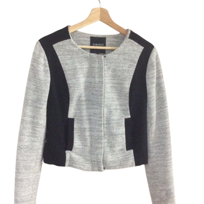 Jeanswest Womens  Size 14 Cardigan / Cropped Cardigan Black  / Grey / Pattern 