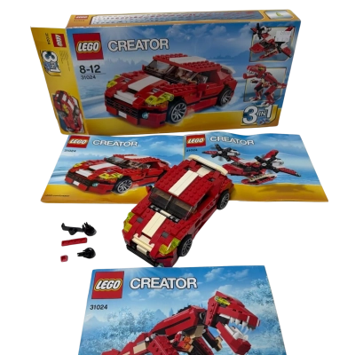 LEGO Creator 3 in 1 Red car Set 31024 incomplete Ages 8-12