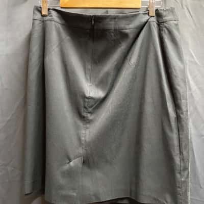 Veronika Maine Womens Size 14 Black Midi Pencil Skirt