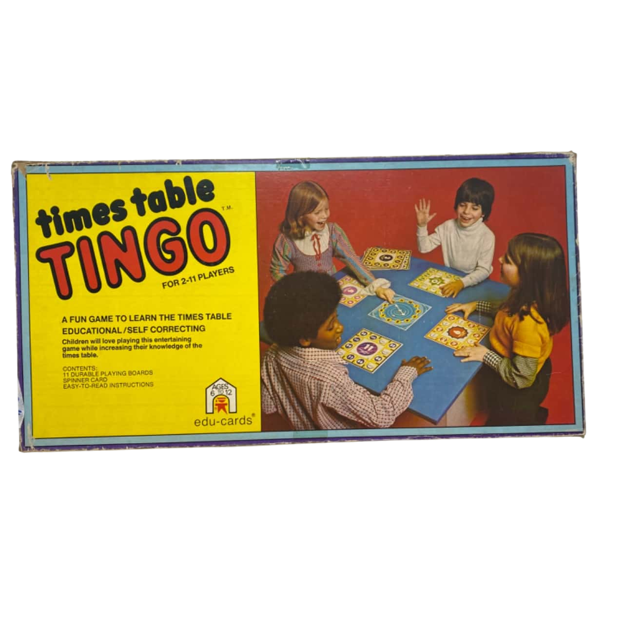 Vintage 1974 Game Tingo Learn The Times Table