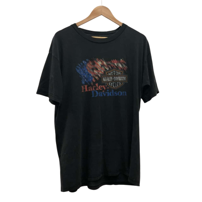 Vintage Harley Davidson Abu Dhabi Mens  Size XL Short Sleeve T-shirt Black  