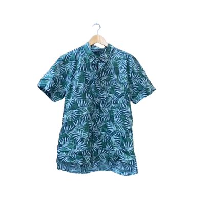Mountain Designs Size L Short Sleeve Shirt Green/Pattern BNWT