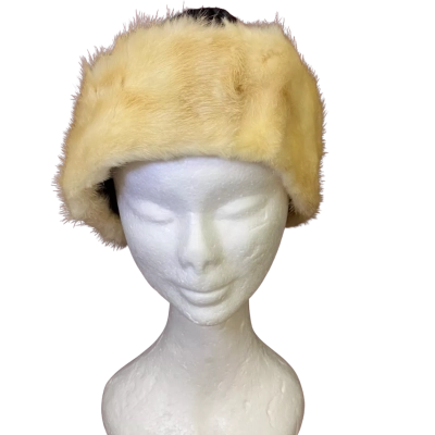 Vintage Fur Winter Hat Size 57