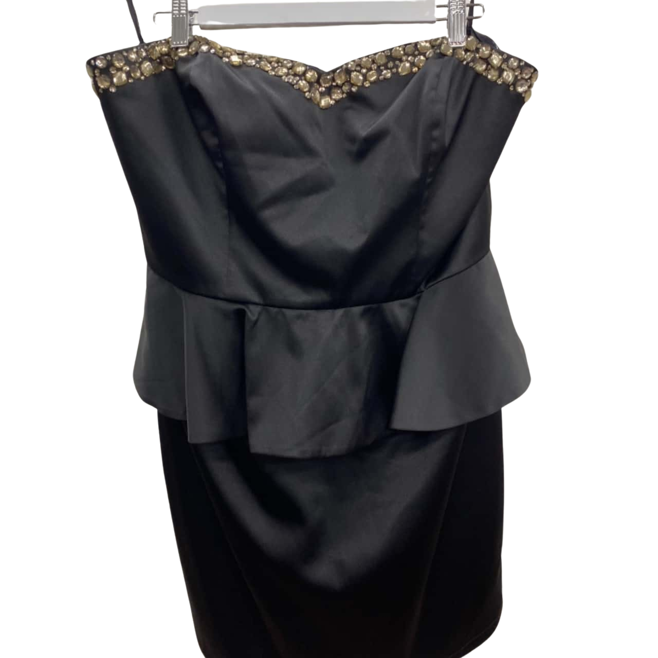 18th Birthday Outfit Black Girl Party Dress Ruffle Neck Black Party Dress cc188 main image 0