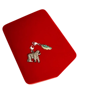 Charms : Swarovski Gorilla & Leaf 