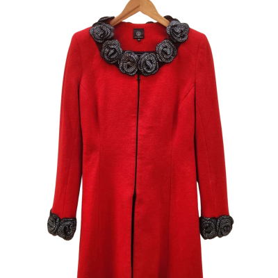 Lisa Barron Womens  Red Coat