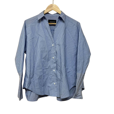 Andersson Bell - Karina Stripe V Neck Shirt - One Size 