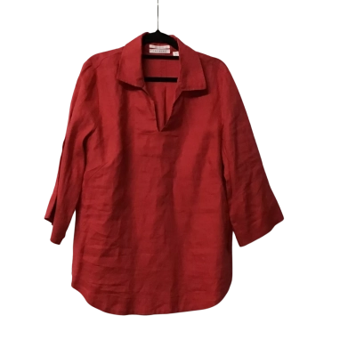 Trenery Womens  Size M French Linen 3/4 Sleeve Top
