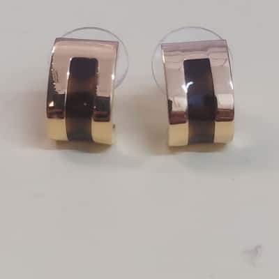  Womens Earrings Golden Tortoiseshell