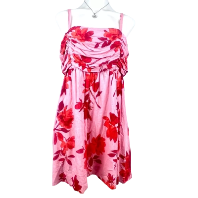 Dotti Womens Casual Dress Floral - Pink / Red - Size 12