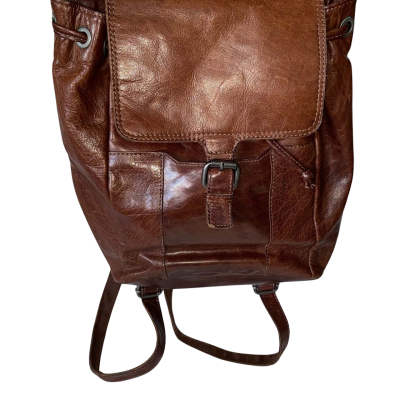 SPIKE and SPARROW Leather Handbag Shoulder Satchel Bag Brown 