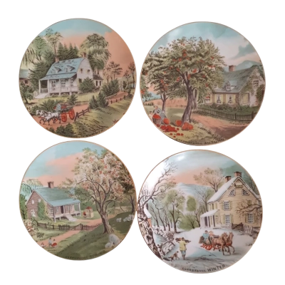 Bond International 1986 -  4 Seasons Plates