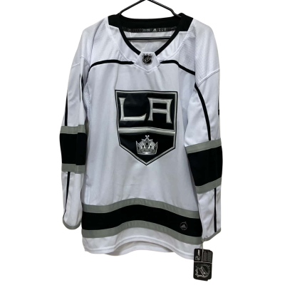 NHL LA Adidas Mens  Size M Jersey Black  / Grey / White 