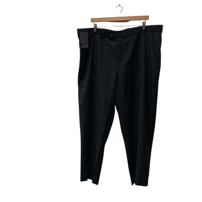 City Club  Mens  Size 122  Suit Pants Black  / Pinstriped 