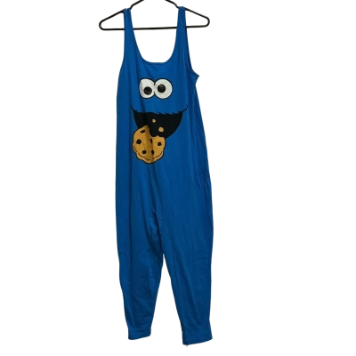 Peter Alexander Womens  Size S Cookie Monster Onesie Blue 