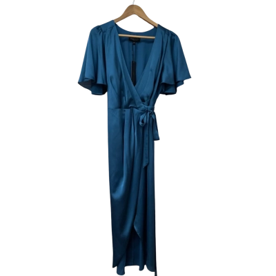 BNWT Collection Womens Size 8 Wrap Dress Teal 