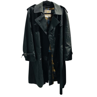 London Fog Mens  Size M 97R Winter Coat Black  Trench Coat