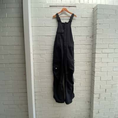 Quicksilver Highline Performance Mountain Wear Unisex Size L Black  Bib Snowpants