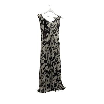 NEW Alex Perry Womens  Size 6 Maxi Dress Black  / Pattern / White 