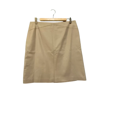 David Lawrence Women's Size 14 Tan Midi Skirt