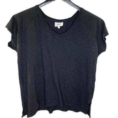 Seed Heritage Womens  Size M Short Sleeve Top Black  