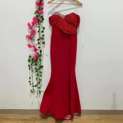Lavro Womens  Size 8 Formal Dress Red 