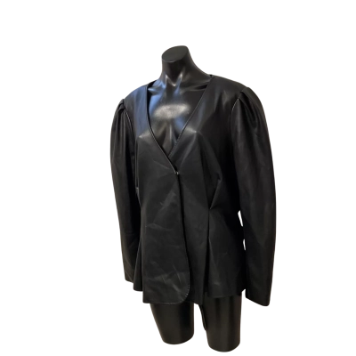 City Chic Womens  Size M Leather Jacket / Suit Jacket Black  