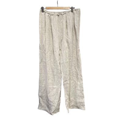 Dissh Womens  Size 10 Elastic Waist Pant Natural RRP $99.99