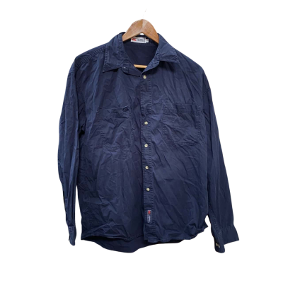 Canterbury Mens  Size M Long Sleeve Shirt Navy Blue 