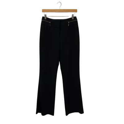 Veronika Maine Womens  Size 8 Straight Leg Pants Black  