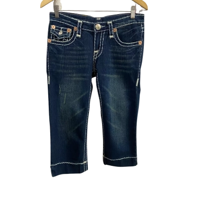 True Religion Womens  Size 29 Billy Big T Capri Jeans 78 Urban Cow
