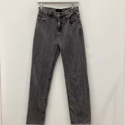 Rollas Womens  Straight Leg Jeans Black  size W28 L32