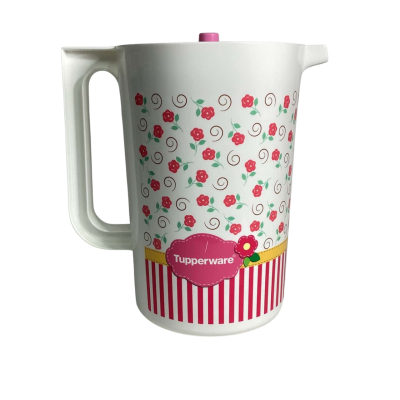 Tupperware Blushing Pink 2 Litre Jug Push Button Lid