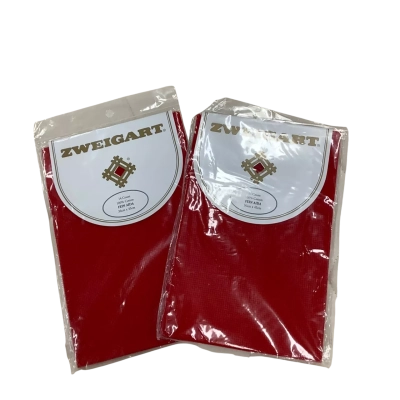 2 Packets Brand New Red 14 Count Aida Fabric For Embroidery 36 x 45 cm    (Fab4)
