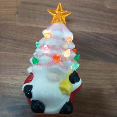 Battery Operated Vintage Style Christmas Tree - Santa