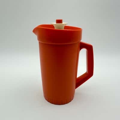 Small Orange Tupperware Jug