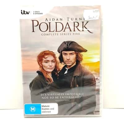 New Sealed DVD 3 Disc Set ITV Series - Poldark Complete Series Five - 8 Episodes