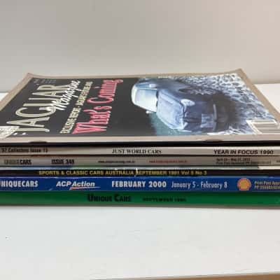 6 Piece Old School Car Magazine Collection 